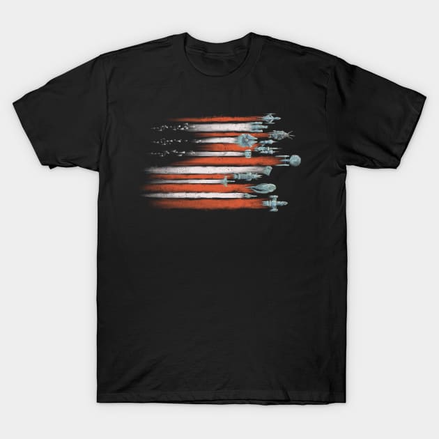 Vintage Sci-Flyers T-Shirt by kg07_shirts